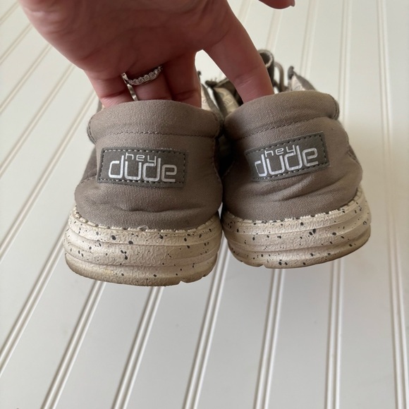 Hey Dude | Men's Wally Slip On Shoe Chambray Sepia Brown Size 13 - Picture 8 of 9